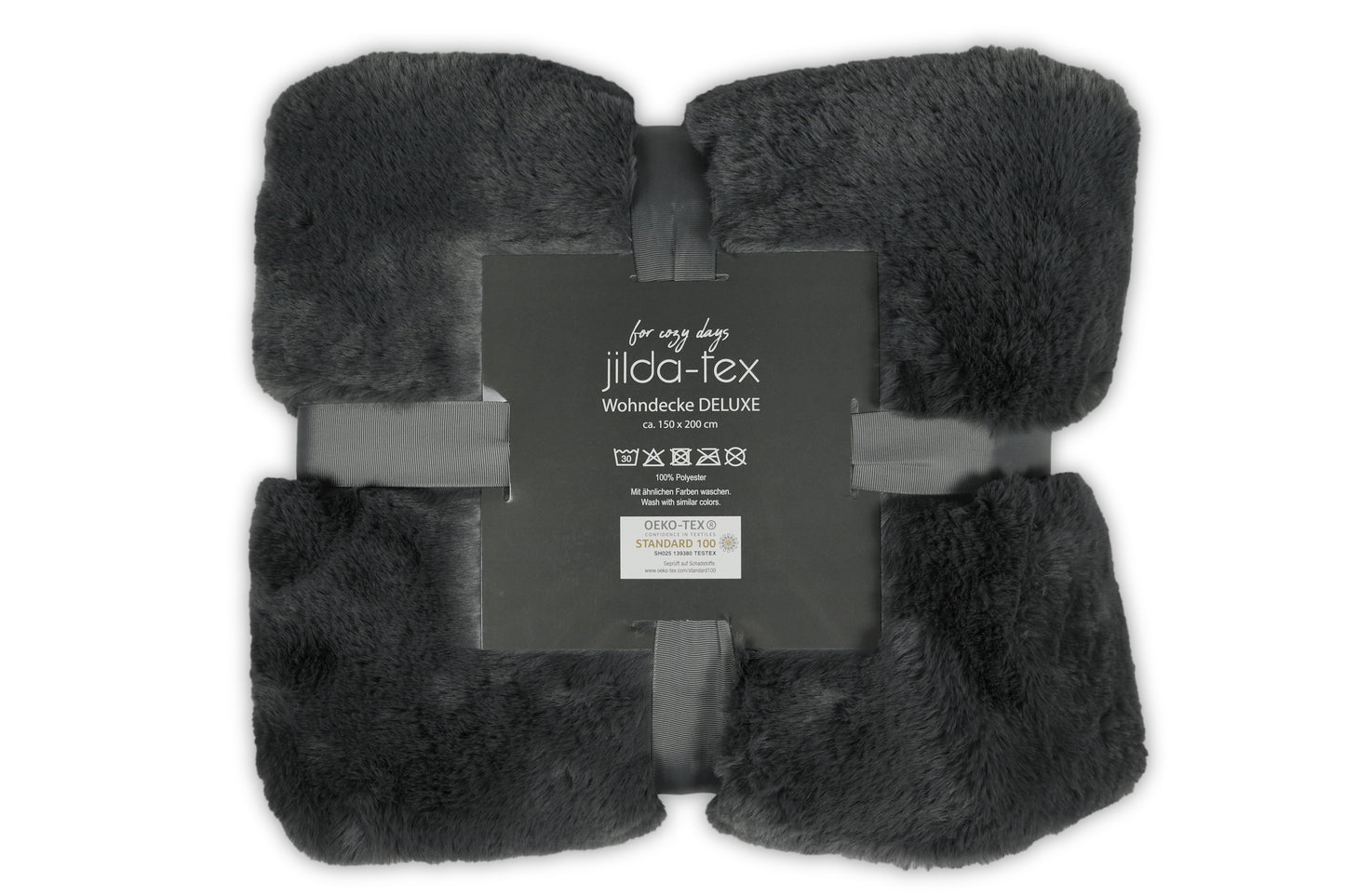 jilda-tex Wohn- Kuscheldecke Felloptik DELUXE
