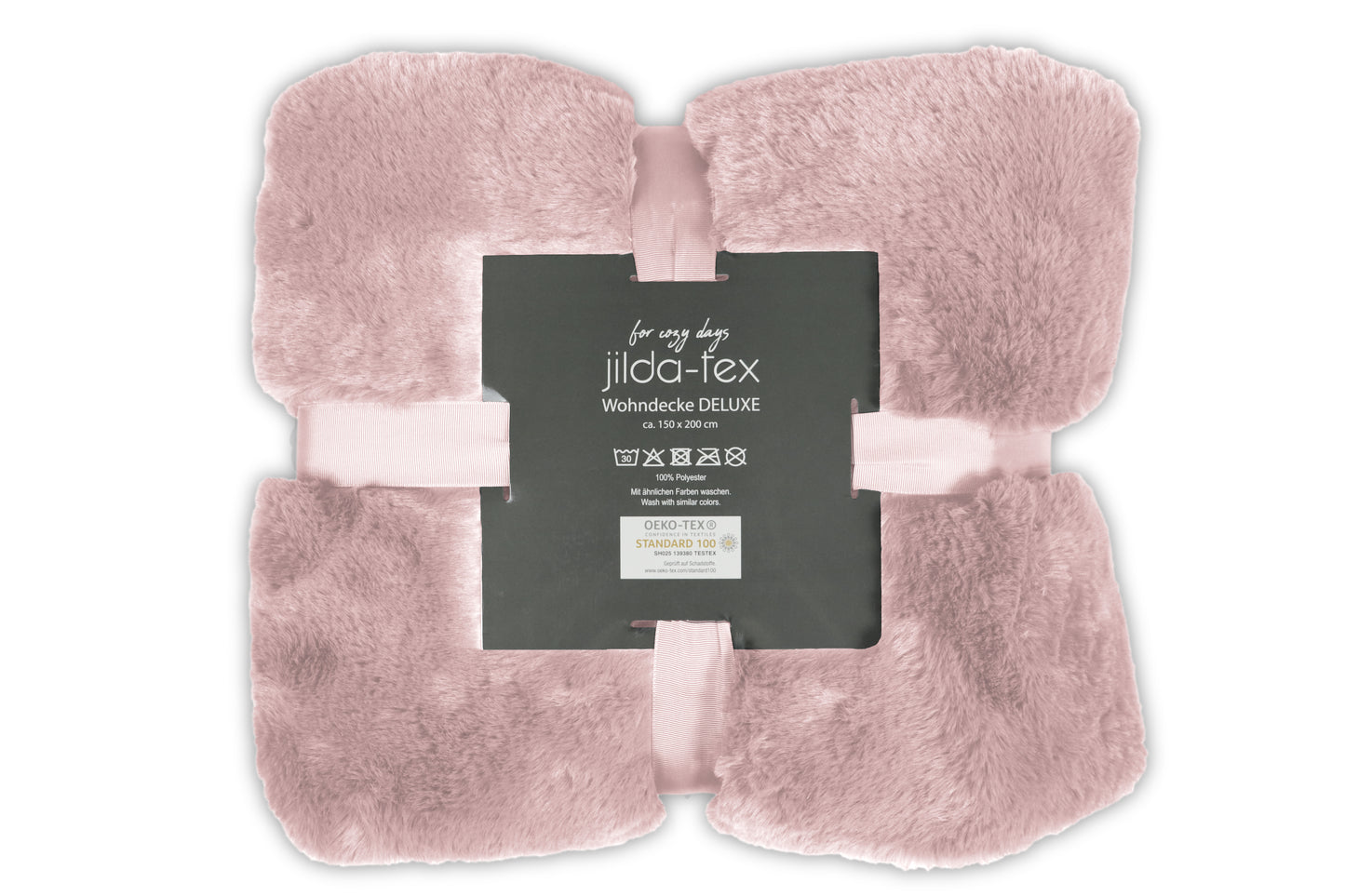 jilda-tex Wohn- Kuscheldecke Felloptik DELUXE
