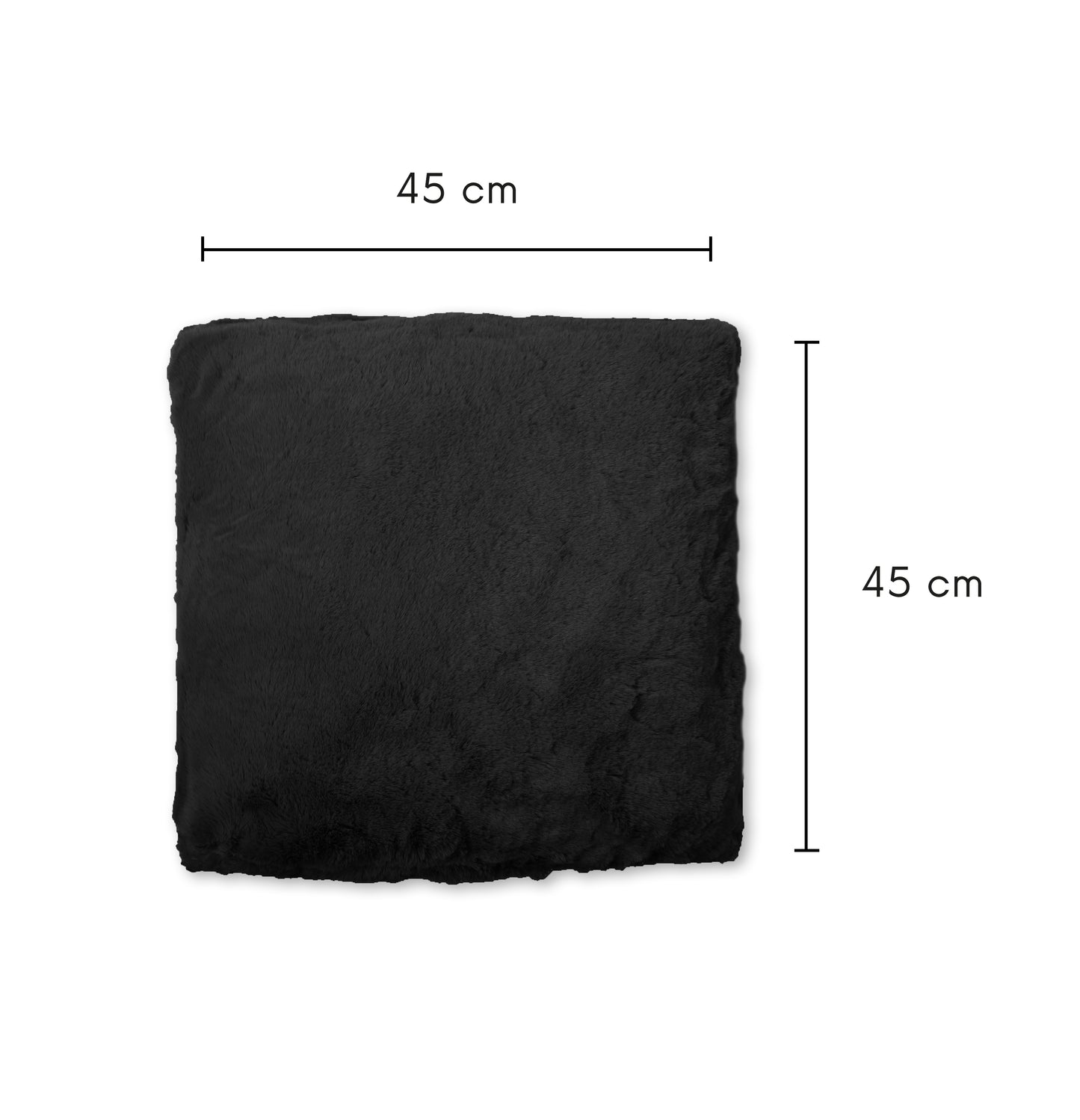 Kissenbezug DELUXE (45x45cm mit 300g Füllung) - schwarz
