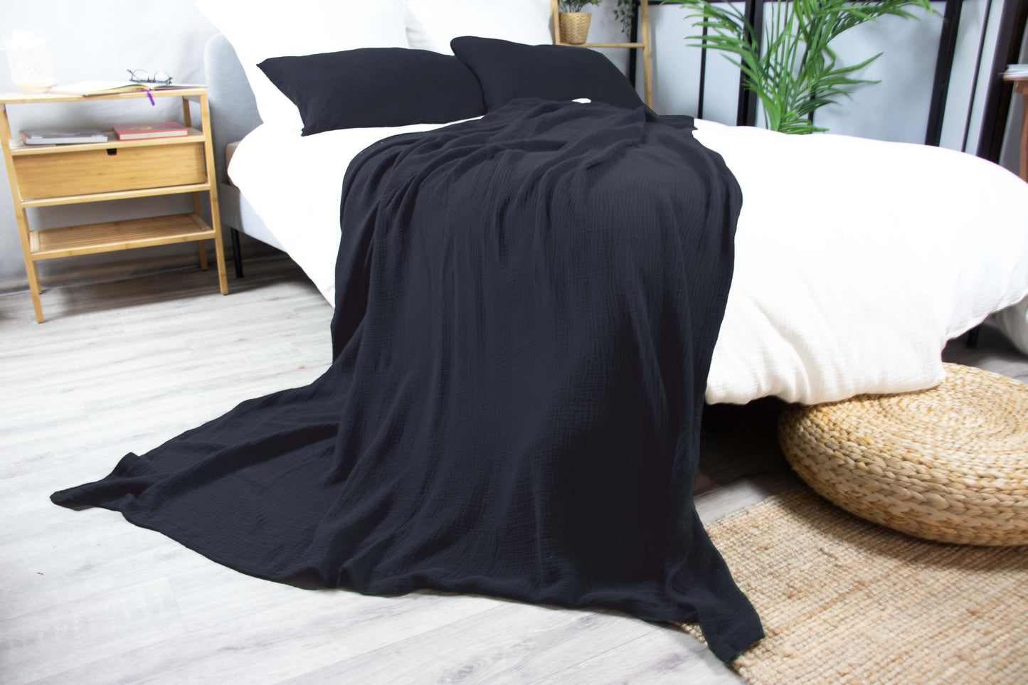 Musselin Wohndecke verschiedene Farben und Größen