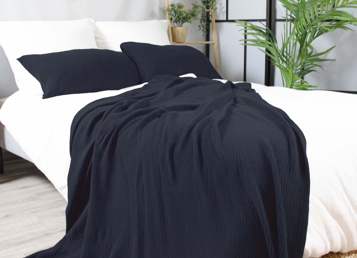 Musselin Wohndecke verschiedene Farben und Größen