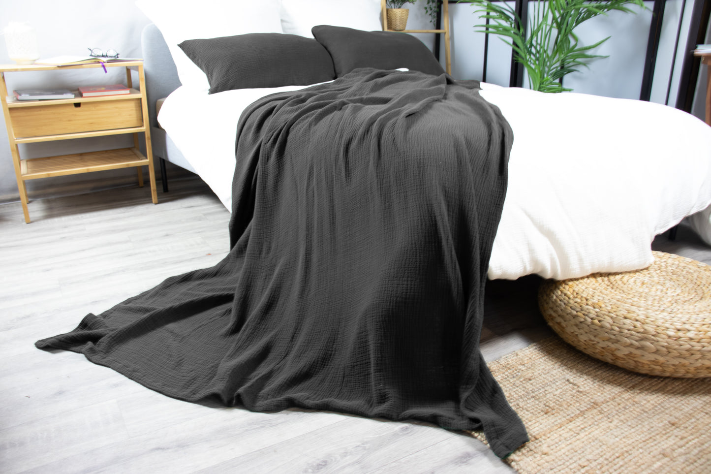 Musselin Wohndecke verschiedene Farben und Größen