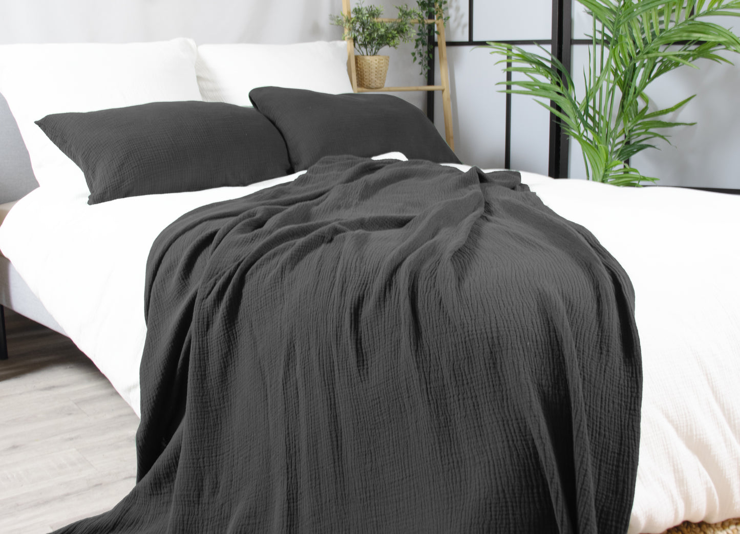 Musselin Wohndecke verschiedene Farben und Größen