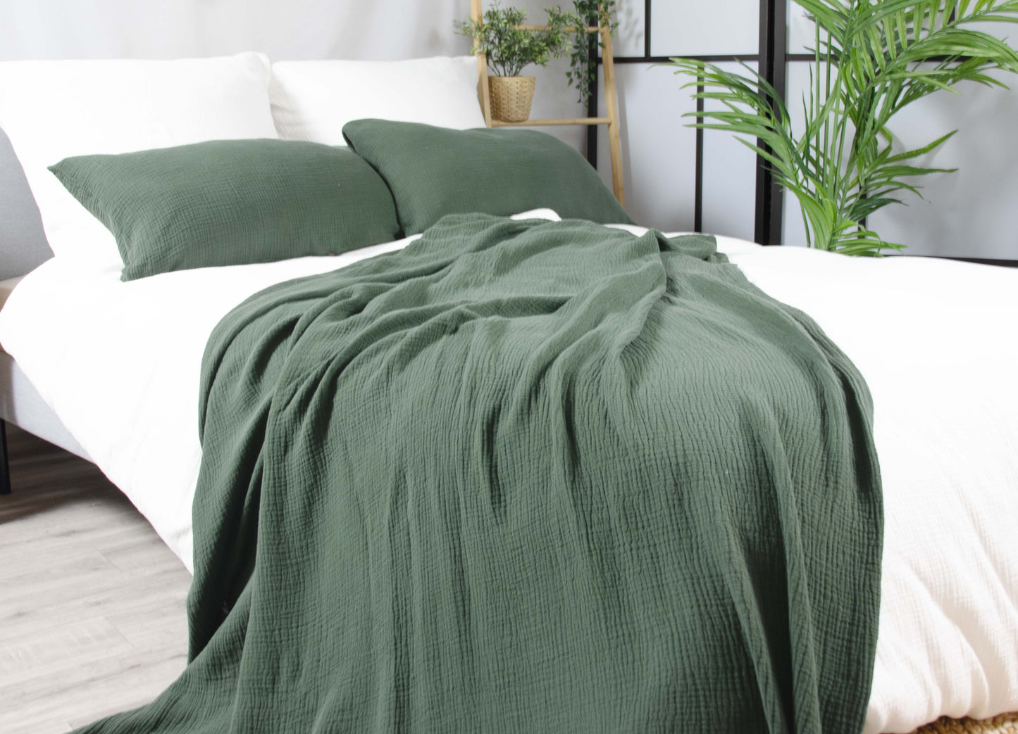 Musselin Wohndecke verschiedene Farben und Größen
