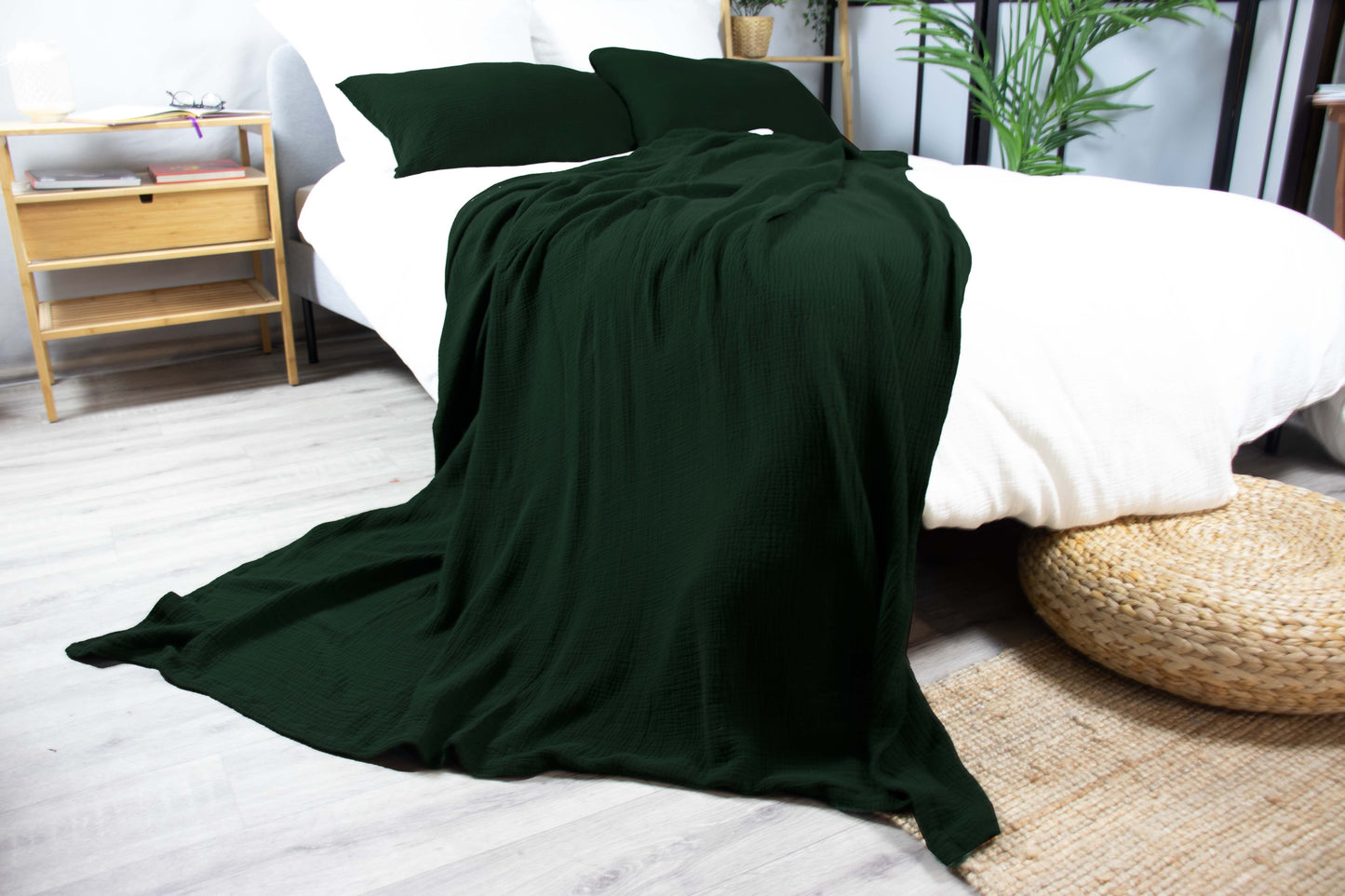 Musselin Wohndecke verschiedene Farben und Größen