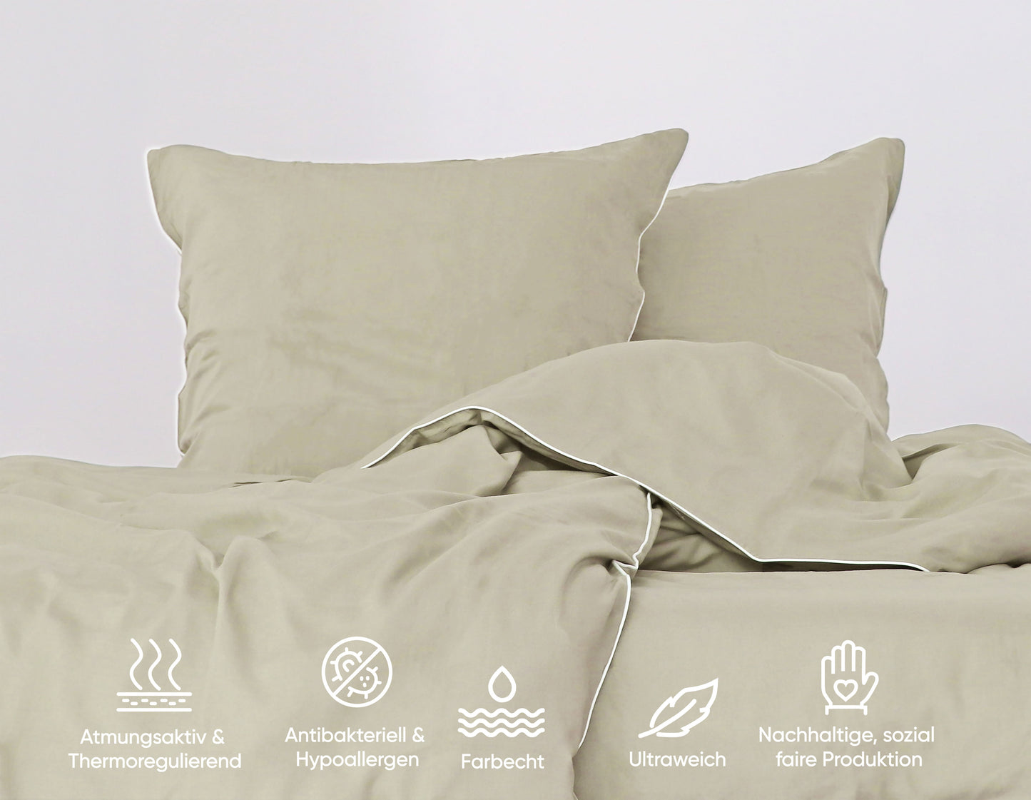 jilda-tex Luxus Premium-Bettwäsche aus Eukalyptus 100% Lyocell Tencel™