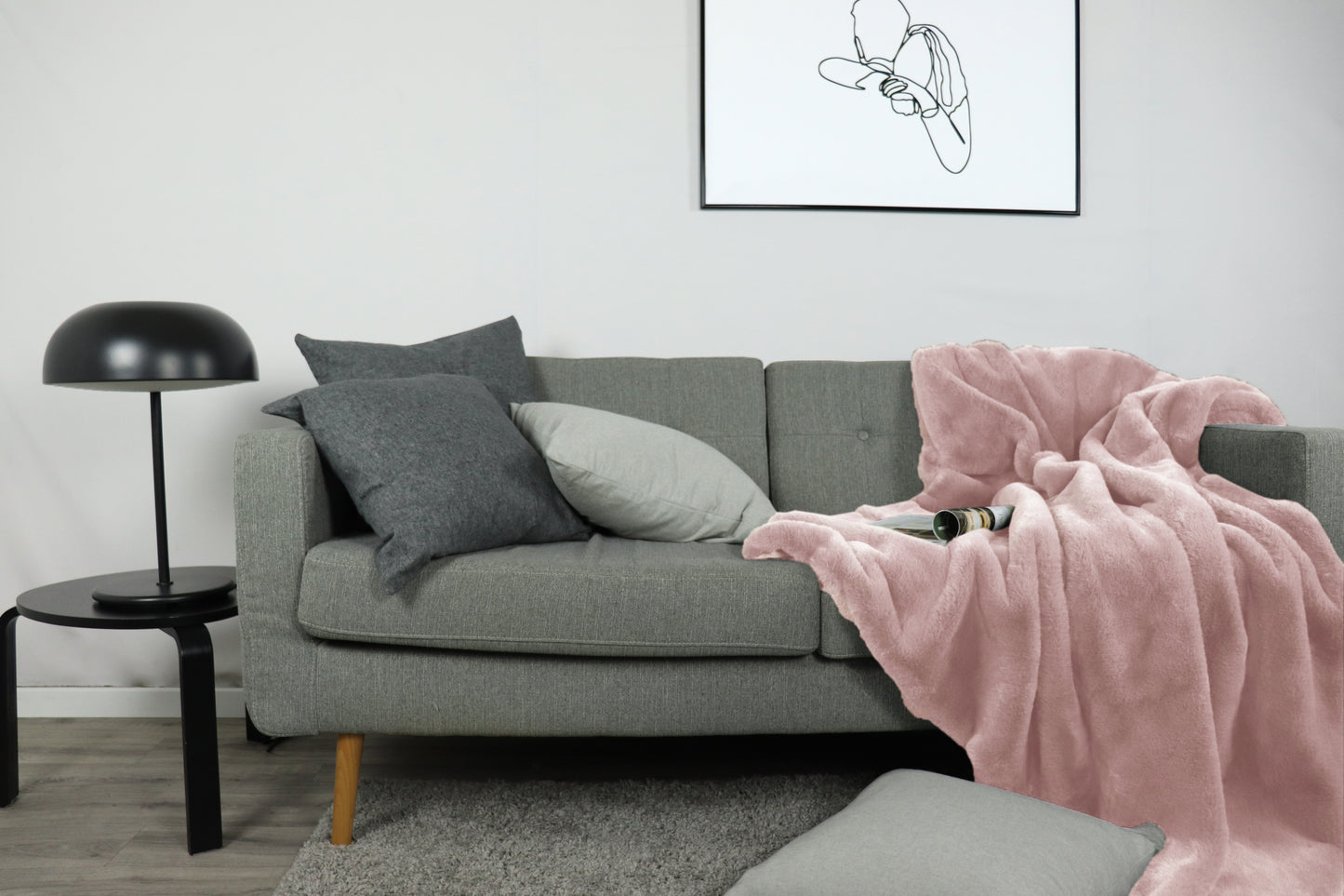 jilda-tex Wohn- Kuscheldecke Felloptik DELUXE