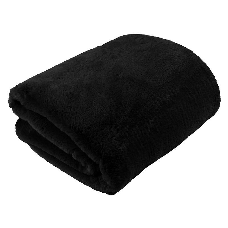 jilda-tex Wohn- Kuscheldecke Felloptik DELUXE