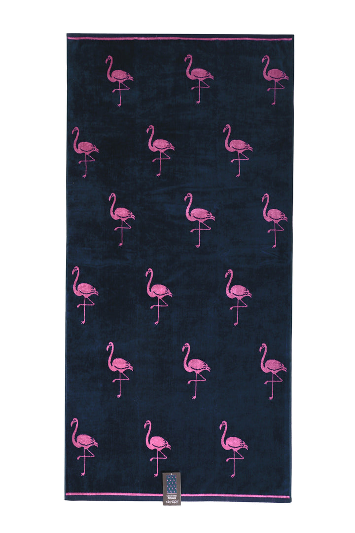 Strandtuch ""Flamingos Allover""
