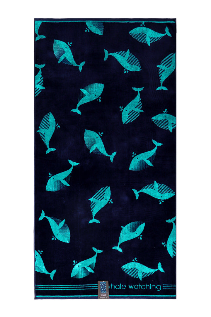 Strandtuch ""Whale Watching""