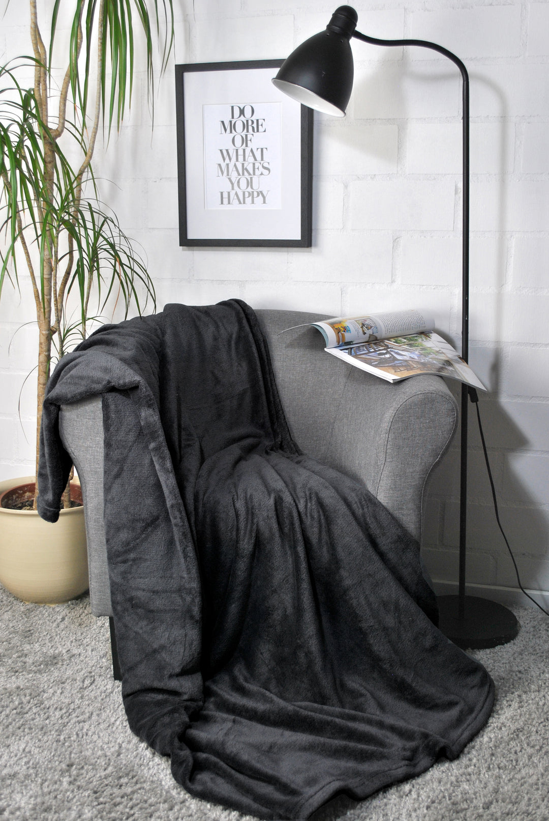 Wohndecke Soft Anthrazit (W27)