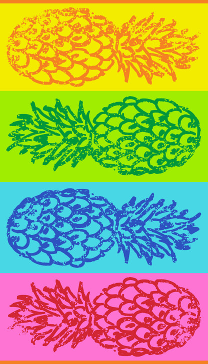Strandtuch "Shiny Pineapple"