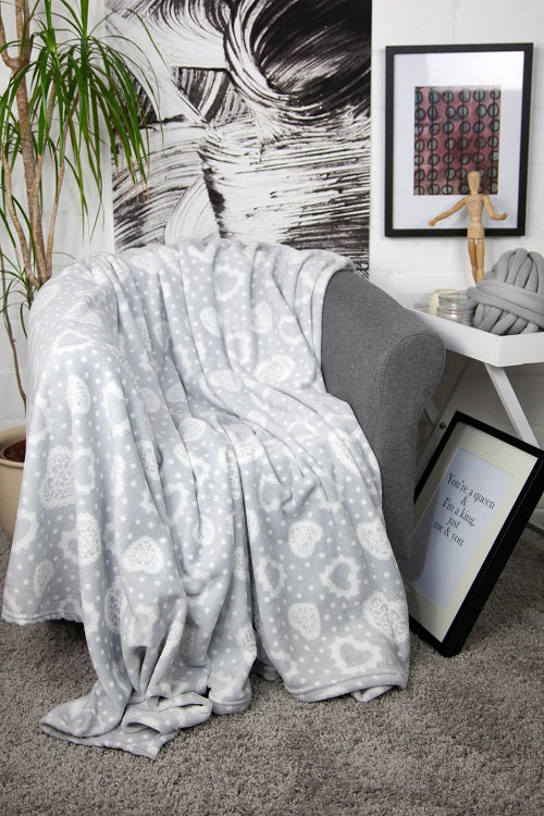 Wohndecke Soft Stamp Hearts (35)