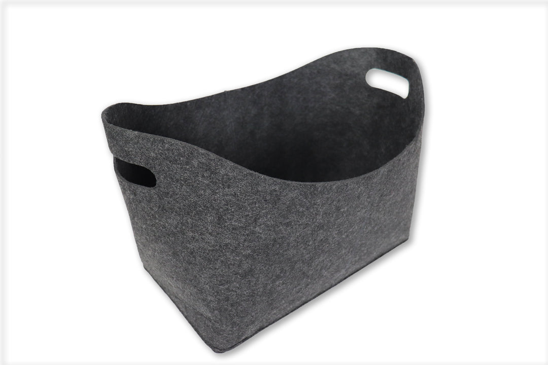 Filztasche Filou (oval) - Dunkelgrau (23x40x30cm)