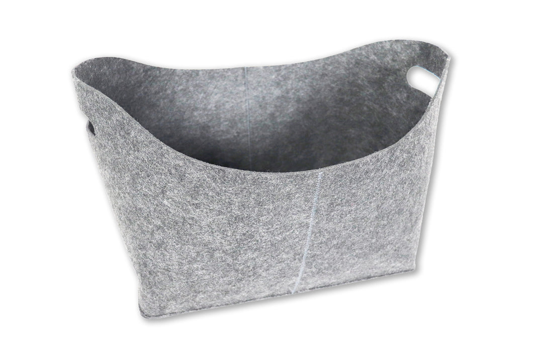 Filztasche Filou (oval) - Hellgrau (23x40x30cm)