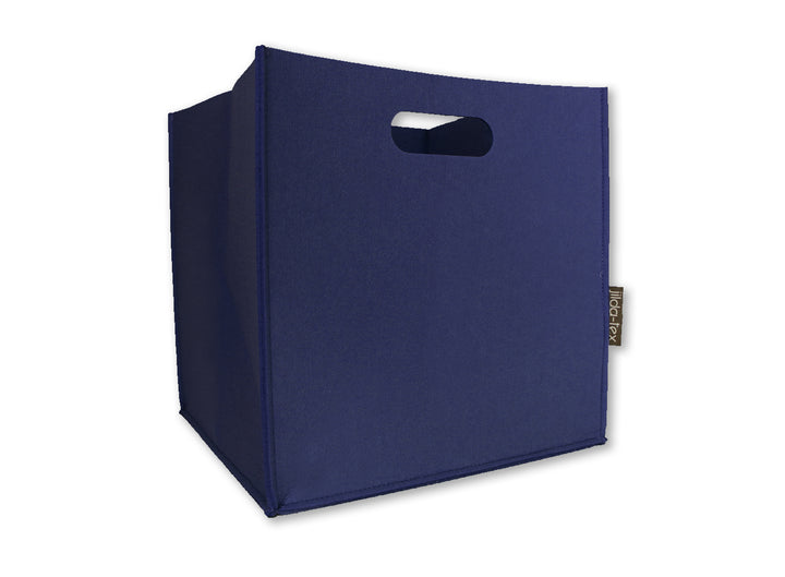 Filzkorb Filou (rechteckig) - Dunkelblau (30x30x30cm)