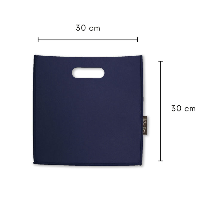 Filzkorb Filou (rechteckig) - Dunkelblau (30x30x30cm)