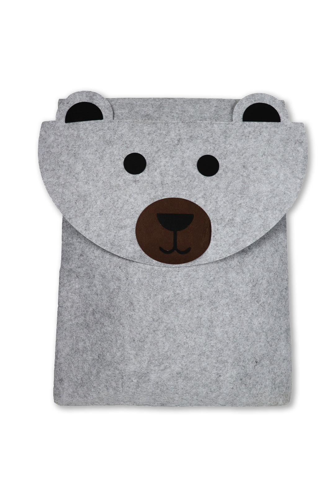 Filzkorb Filou Bär - Hellgrau (44x55x26cm)