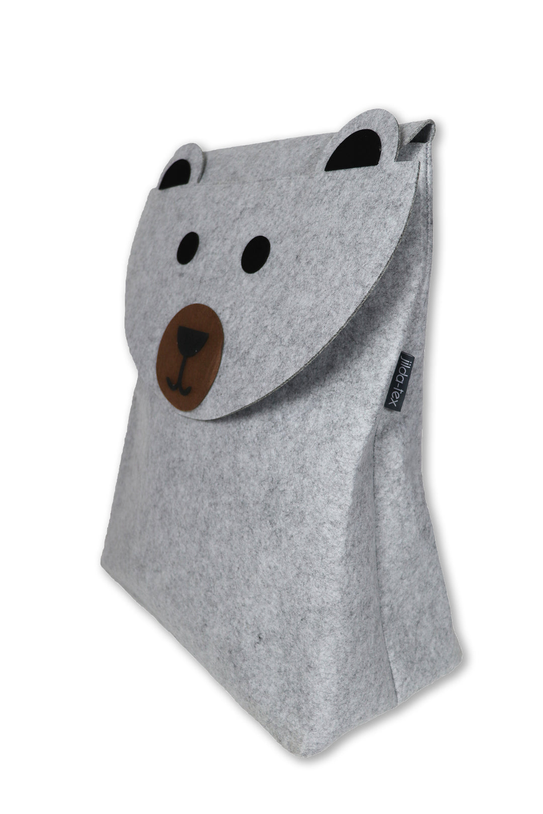 Filzkorb Filou Bär - Hellgrau (44x55x26cm)