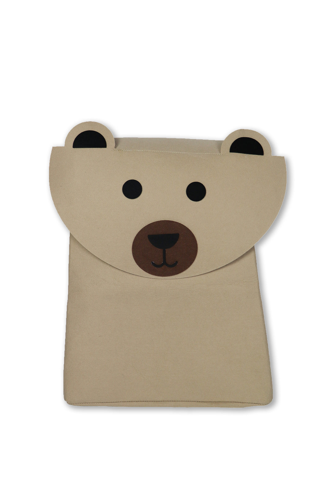 Filzkorb Filou Bär - Taupe (44x55x26cm)