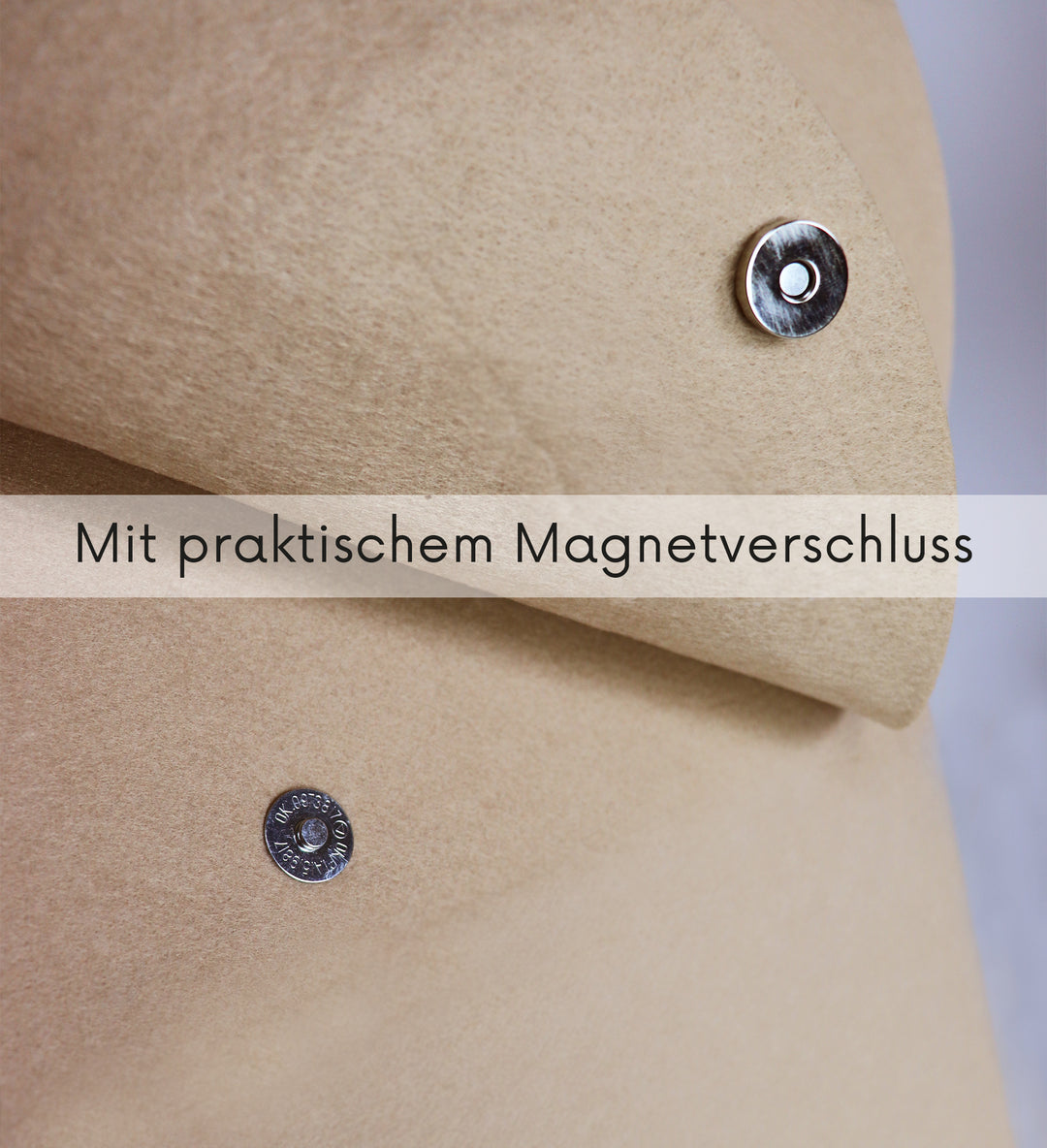 Filzkorb Filou Bär - Taupe (44x55x26cm)