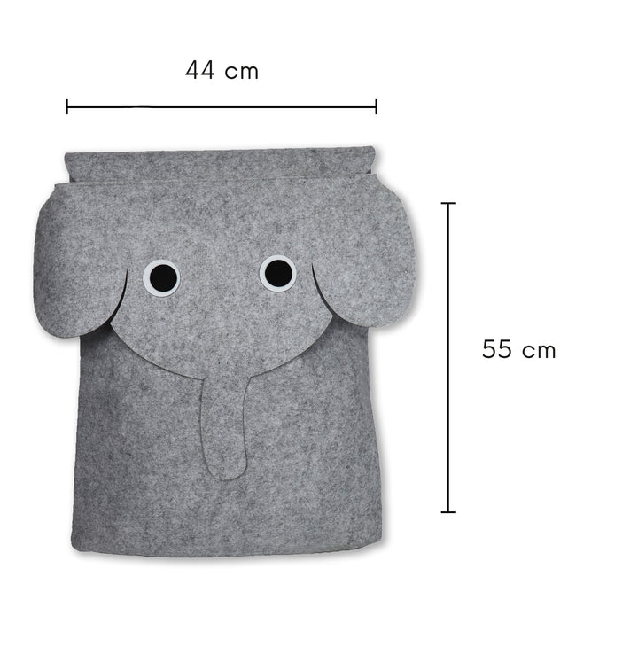 Filzkorb Filou Elefant - Hellgrau (44x55x26cm)