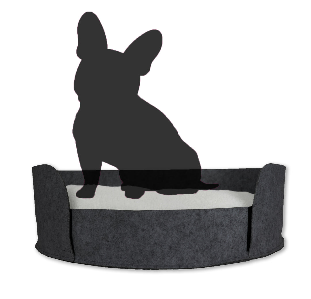 Haustierbett Filou medium - Dunkelgrau (44.x60.5x17.5cm)