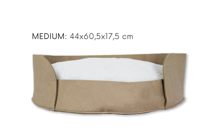 Haustierbett Filou medium - Taupe (44.x60.5x17.5cm)