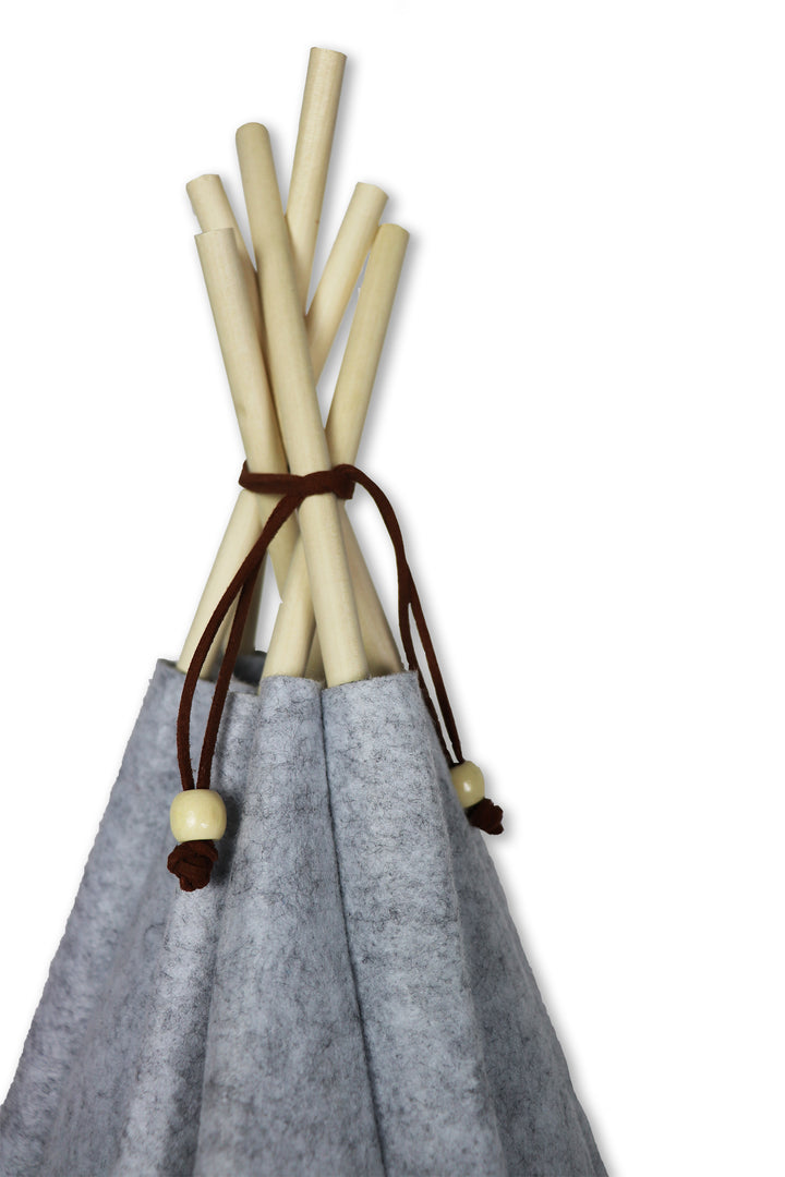 Haustier-Tipi Filou medium - Hellgrau (90x65x57cm)
