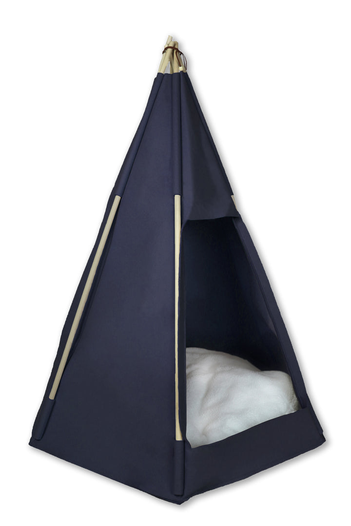 Haustier-Tipi Filou medium - Dunkelblau (90x65x57cm)