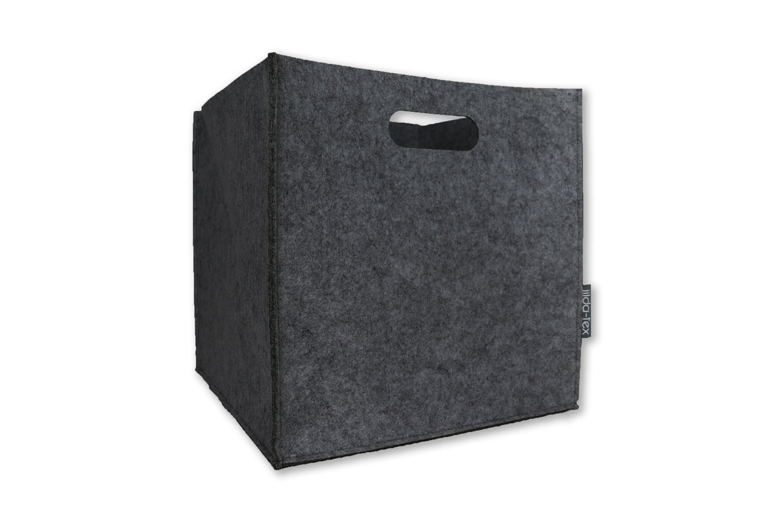 2er-Set Filzkorb Filou (rechteckig) - Dunkelgrau