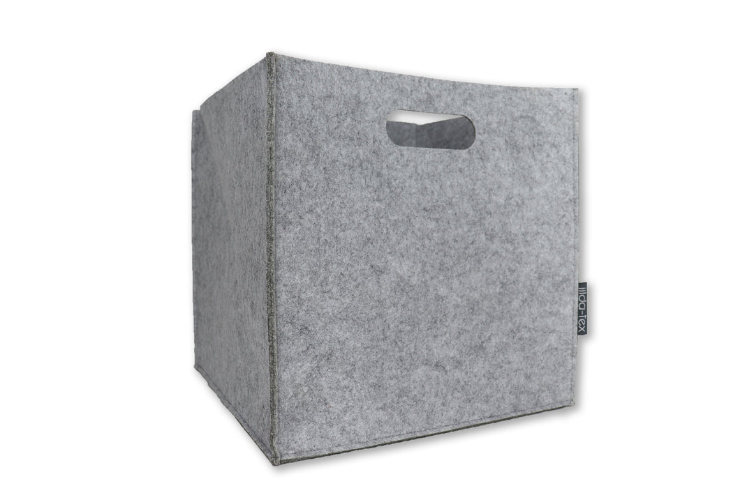 2er-Set Filzkorb Filou (rechteckig) - Hellgrau