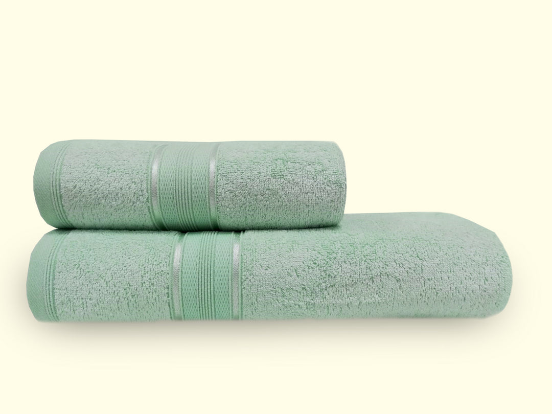 Santorin Hand-/ Duschtuch 2er-Set. - Mint