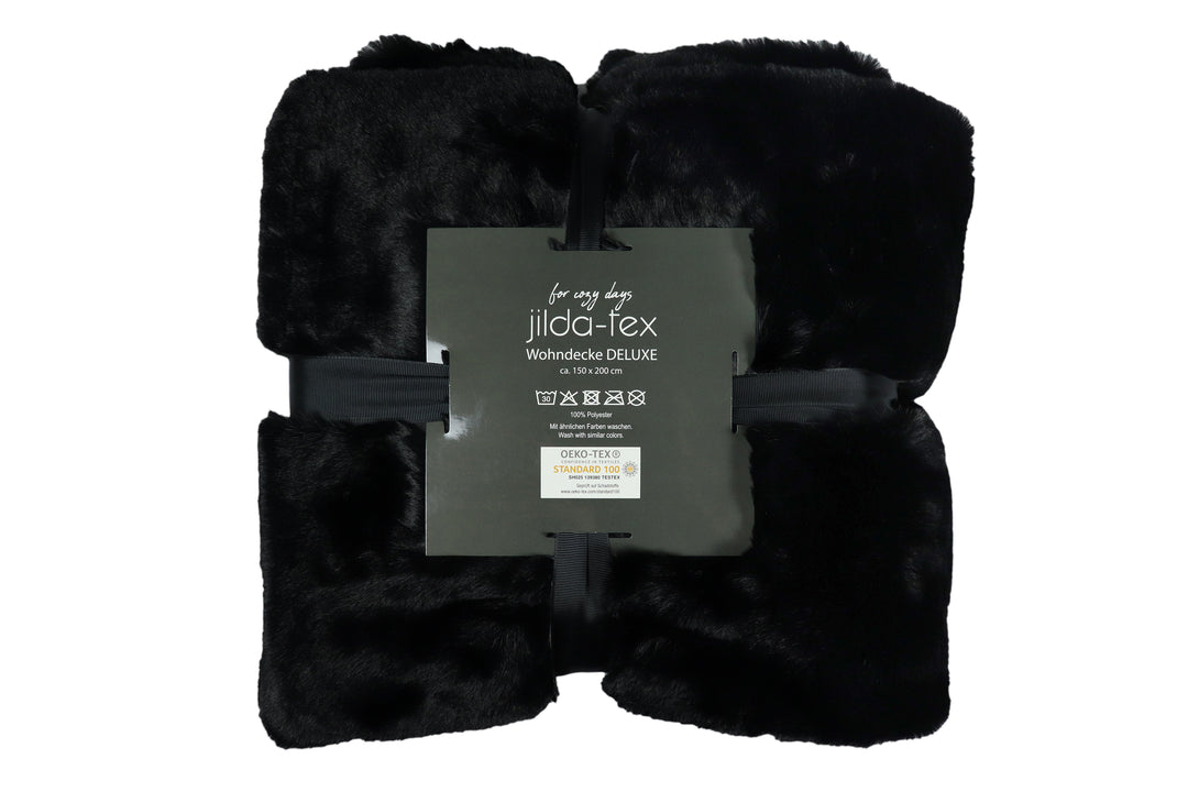 Wohn- Kuscheldecke Felloptik DELUXE
