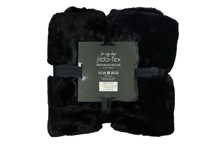 Wohn- Kuscheldecke Felloptik DELUXE