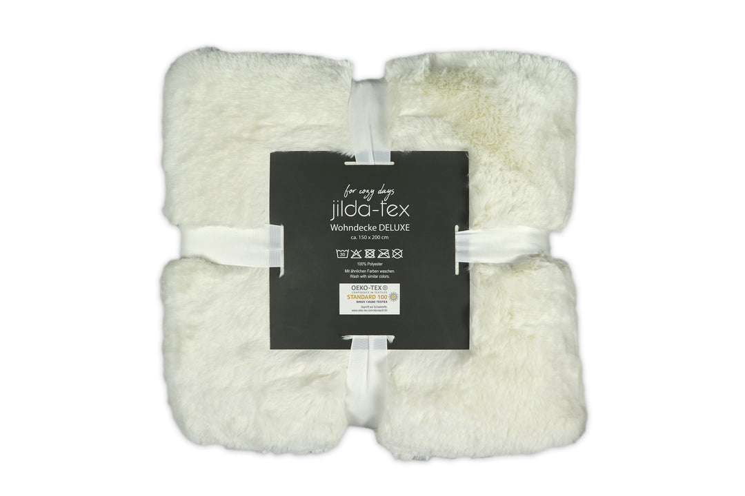 Wohn- Kuscheldecke Felloptik DELUXE