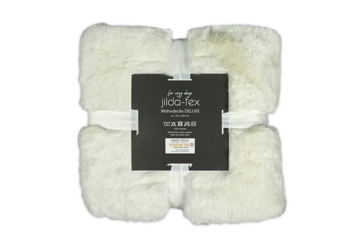 Wohn- Kuscheldecke Felloptik DELUXE