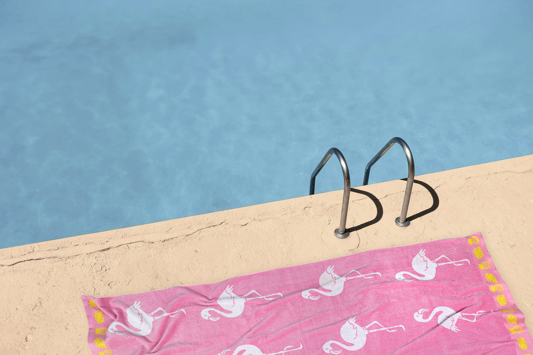 Strandtuch ""Flamingo Tropical""