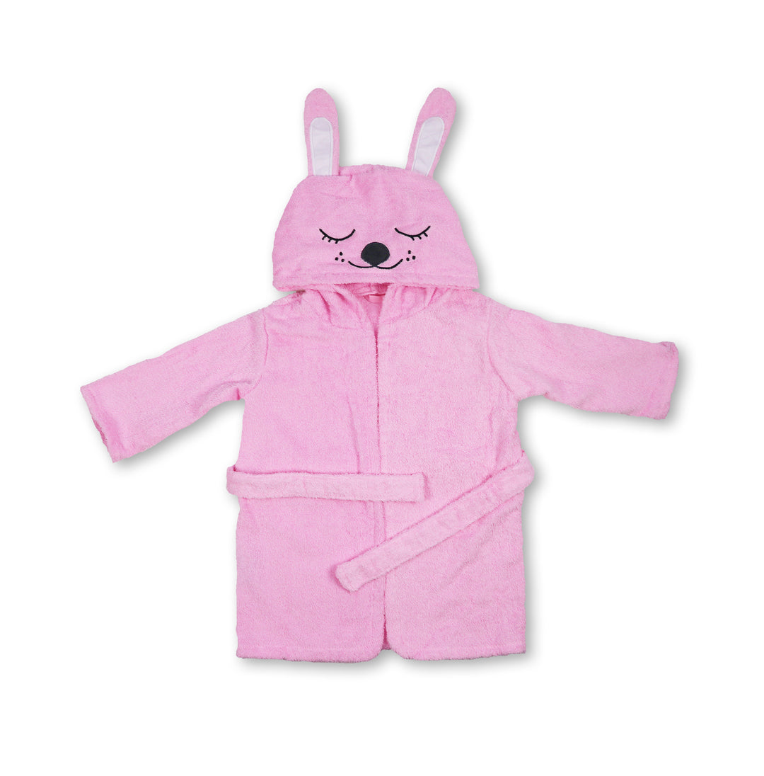 Bademantel Kinder - Happy Bunny Rose (M)