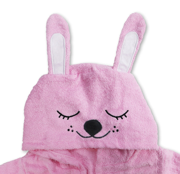 Bademantel Kinder - Happy Bunny Rose (M)