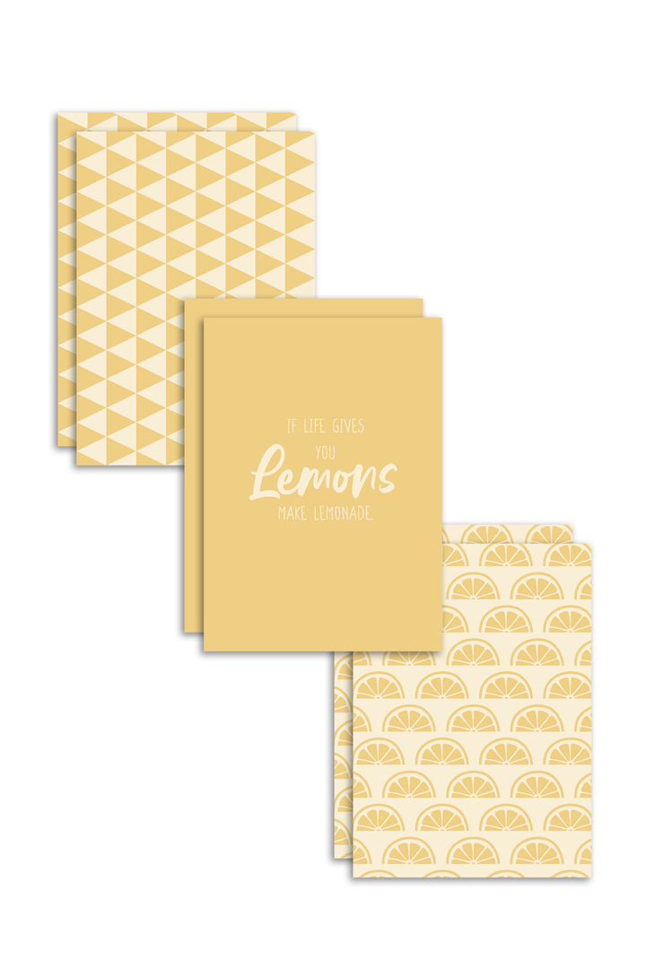 6er Geschirrtücher-Set "Make Lemonade" (6x 50x70cm)