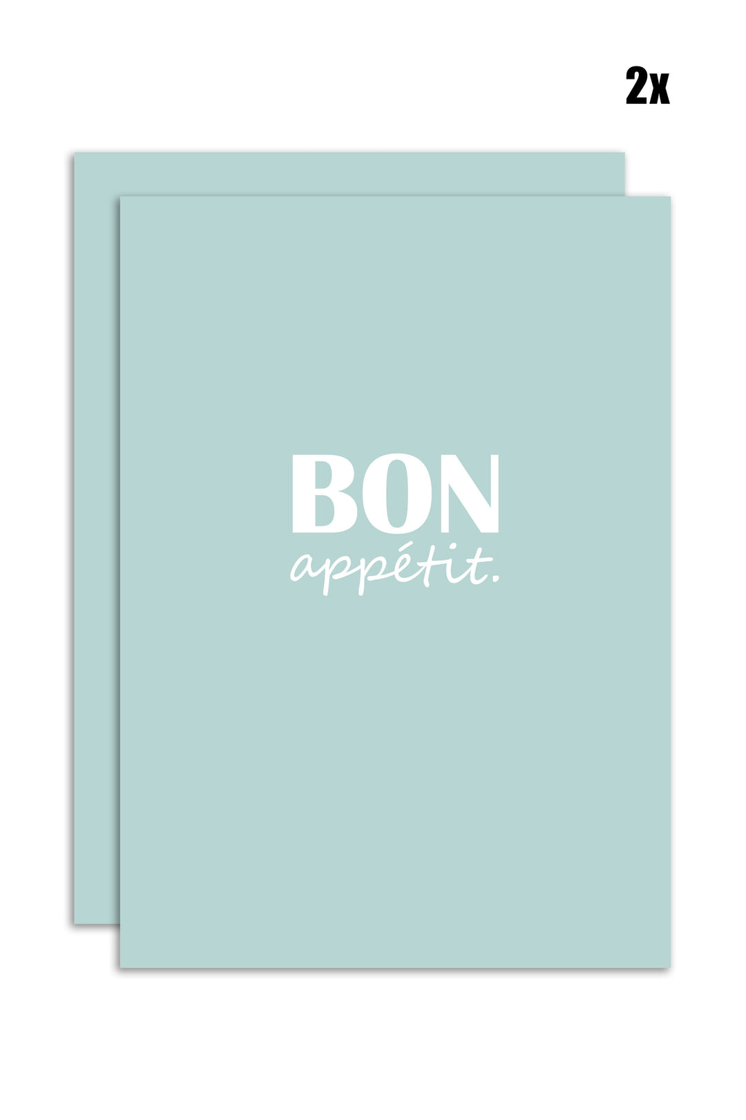 6er Geschirrtücher-Set "Bon Appetit" (6x 50x70cm)