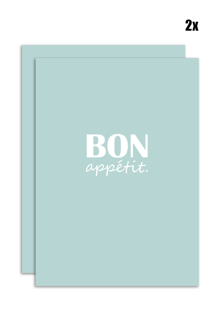 6er Geschirrtücher-Set "Bon Appetit" (6x 50x70cm)