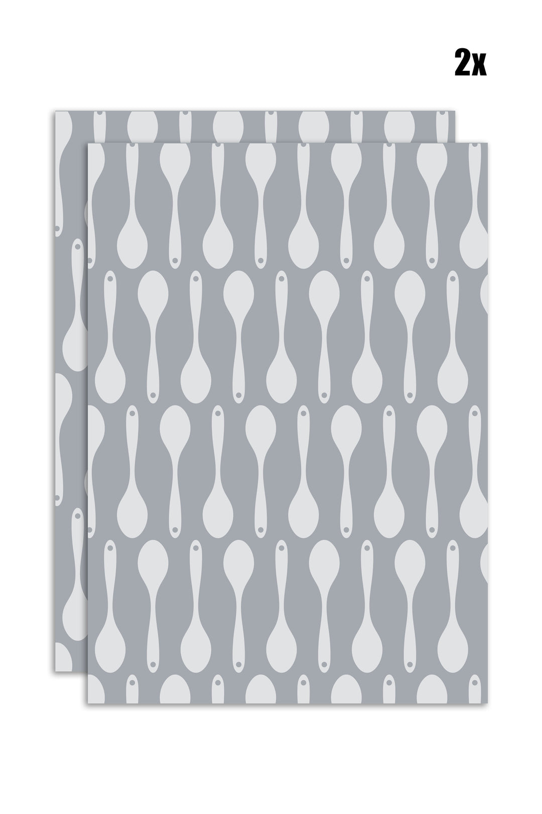 6er Geschirrtücher-Set "Kiss the Cook" (6x 50x70cm)