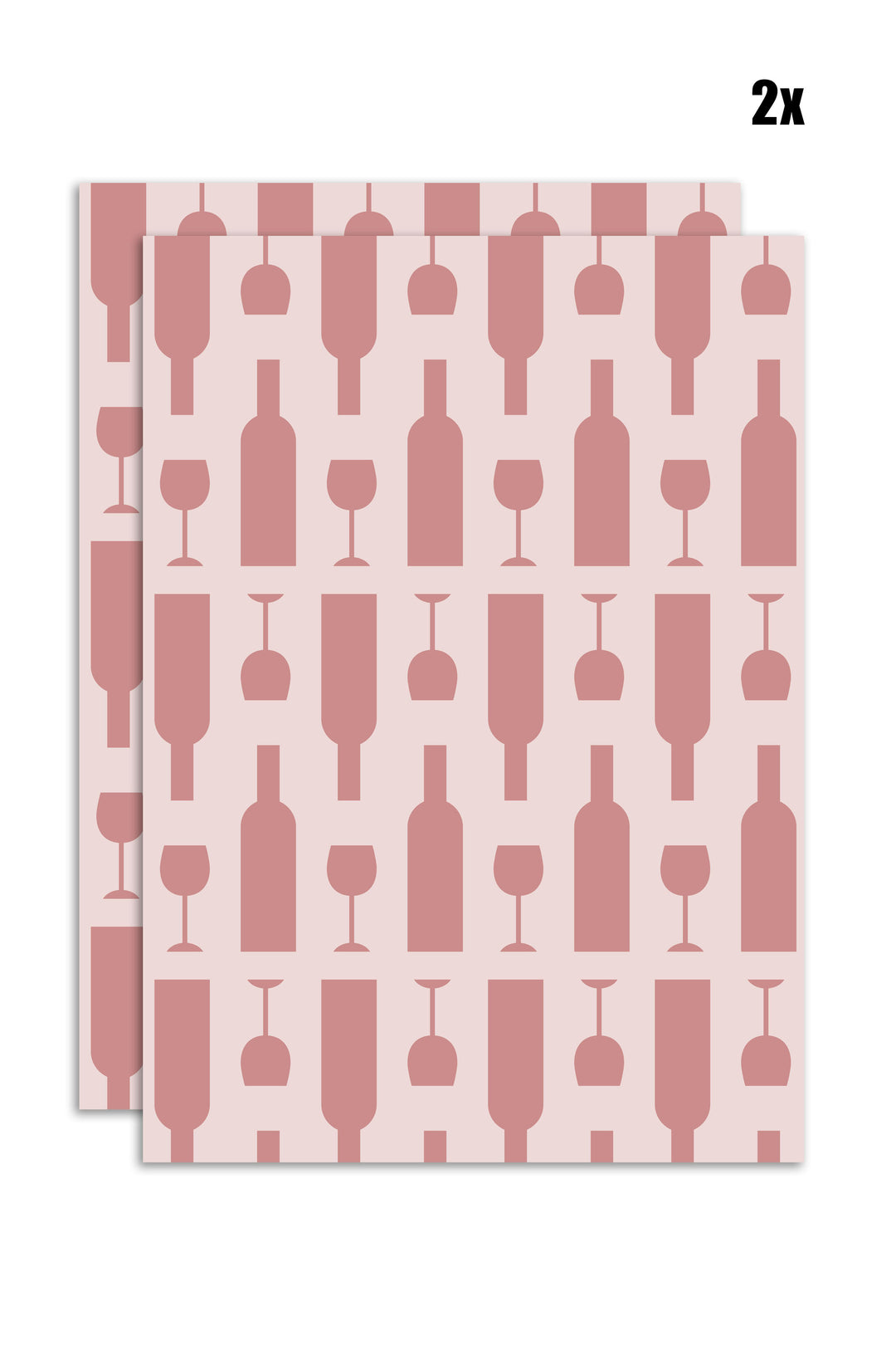 6er Geschirrtücher-Set "Wine o´clock" (6x 50x70cm)