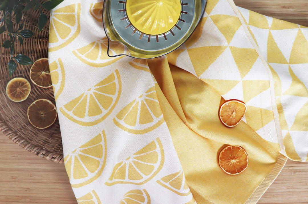 6er Geschirrtücher-Set "Make Lemonade" (6x 50x70cm)