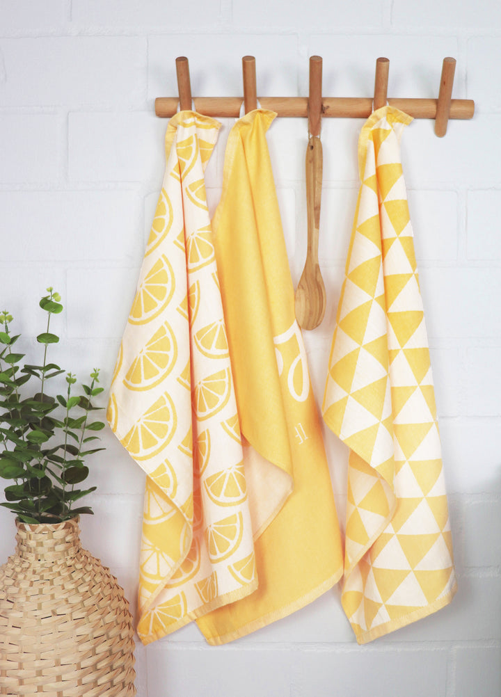 6er Geschirrtücher-Set "Make Lemonade" (6x 50x70cm)
