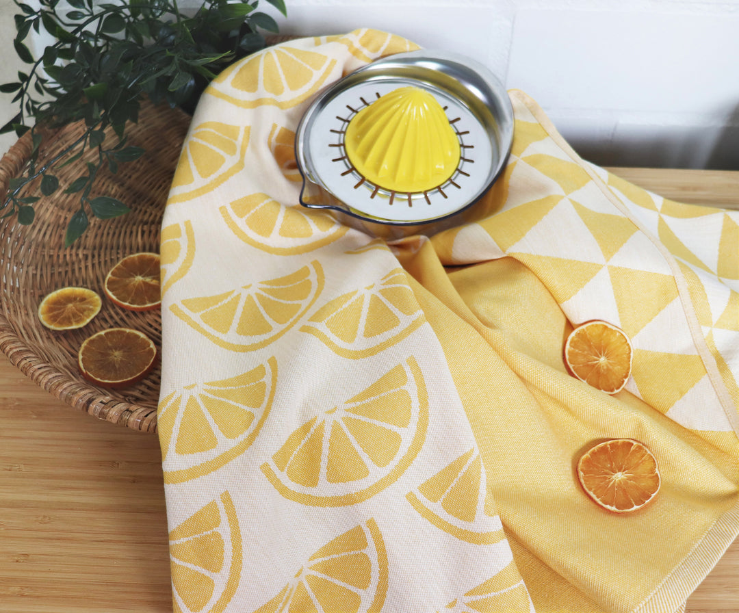 6er Geschirrtücher-Set "Make Lemonade" (6x 50x70cm)
