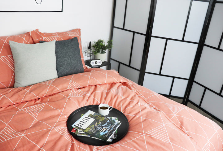 Bettwäsche Flanell - Modern Geometrics - Terrakotta