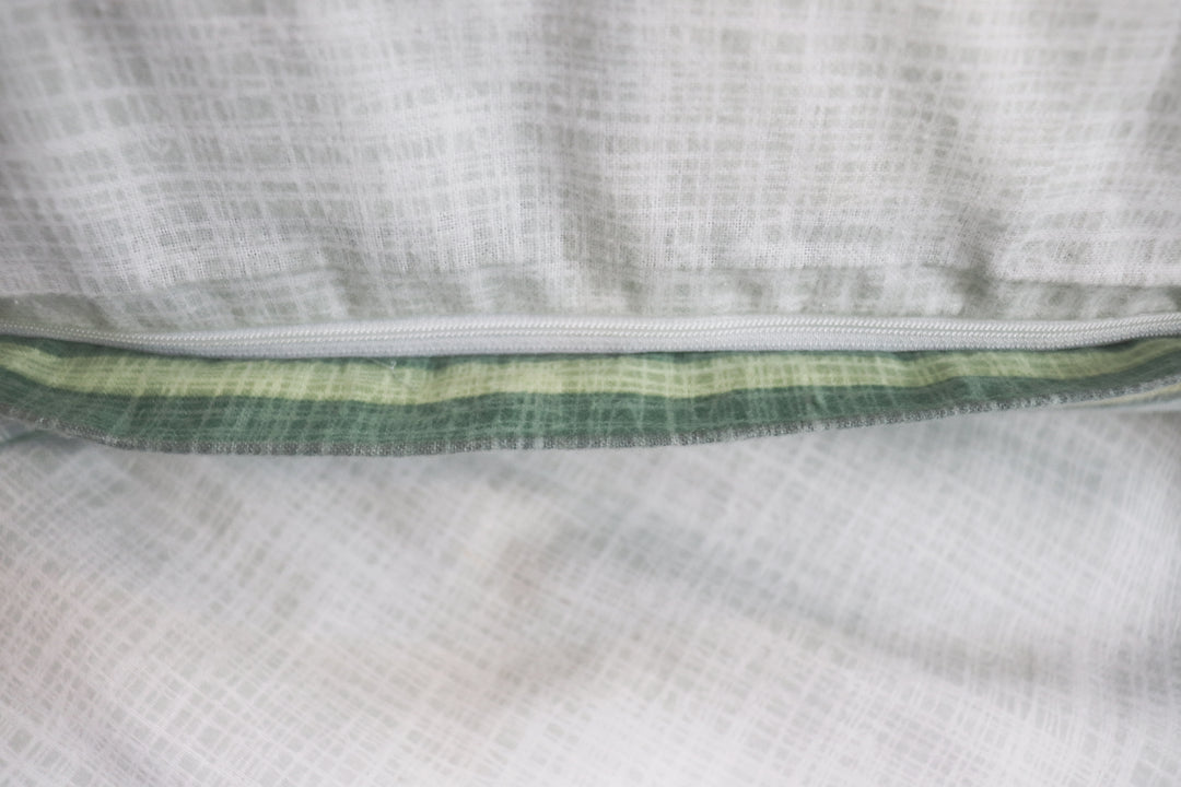 Biber-Bettwäsche "Deep Ocean Stripes" 135x200 cm